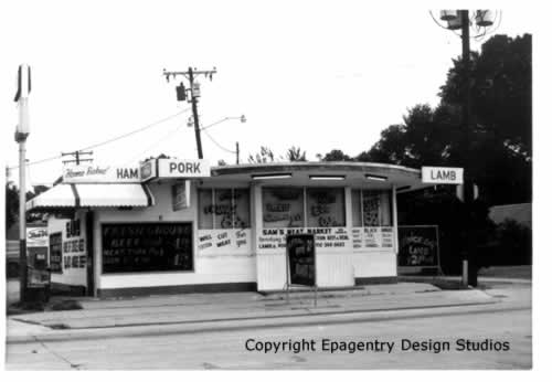 Sam's Meat Market, Government Street, across from Baton Rouge High School