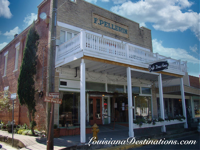 Scene in downtown Breaux Bridge, Louisiana