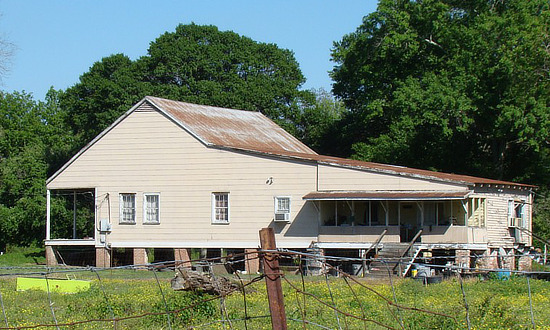 Cajun home along Bayou Lafourche near Labadieville, Louisiana