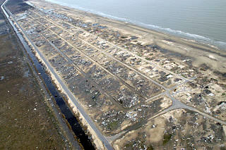 Holly Beach, Louisiana, devastation from Hurricane Rita