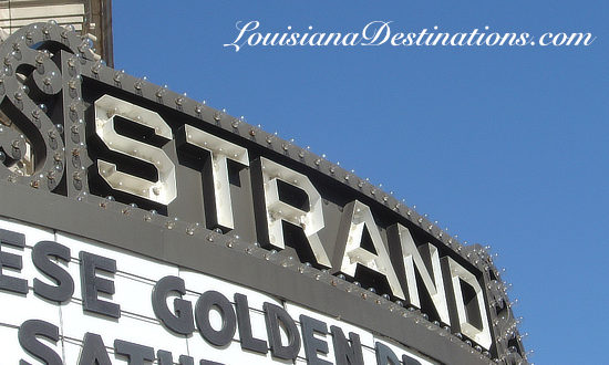 Markee at the Strand Theatre in Shreveport, Louisiana