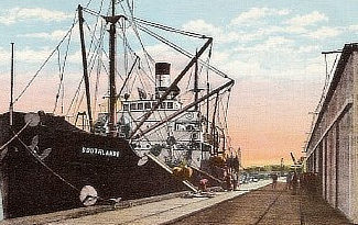 Steamer in port in Lake Charles, Louisiana