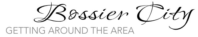 Map of Bossier City, Louisiana and the surrounding area