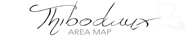 Interative area map of Thibodaux, Louisiana, courtesy of Google Maps